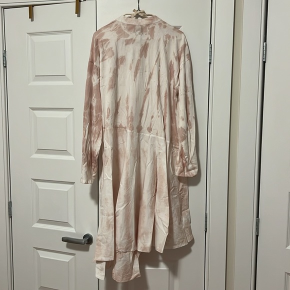 Zara pink & white tie-dye dress, size L, NWT - Picture 7 of 7
